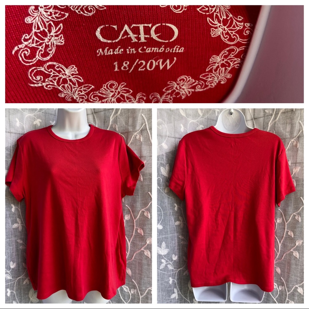 Cato• Red shirt- 18/20W